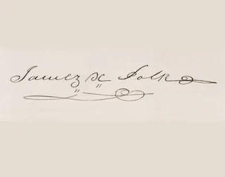 Firma de James Knox Polk